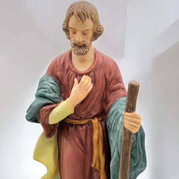 Kirkland Christmas Nativity Joseph with Staff Vintage Replacement #75177 - Picture 1 of 8